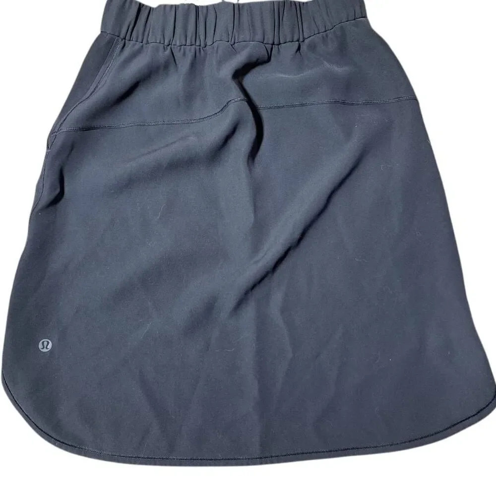 Lululemon Women's On The Fly Skirt Woven Black size 4